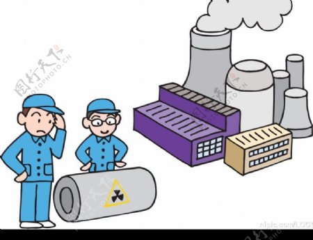 能源化工厂漫画图片