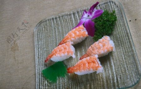 日式零点虾寿司图片
