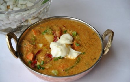 印度菜锅仔香料蔬菜图片