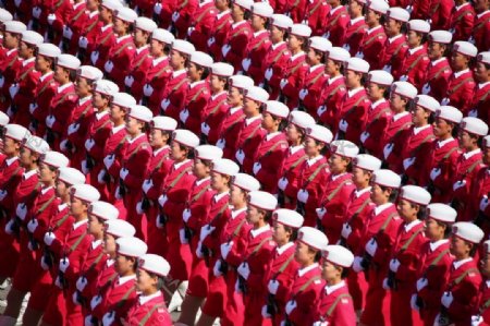 2009年国庆大阅兵女兵风姿图片