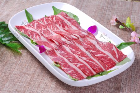 神户牛肉片图片