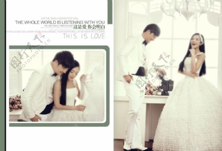 韩版唯美婚纱模板图片