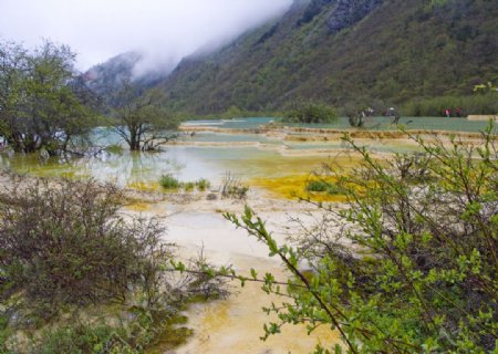 黄龙镜湖图片