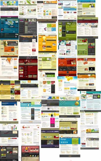 40个web20CSSXHTML网页模板图片