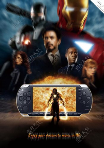 PSP钢铁侠图片