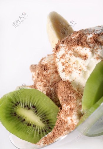 猕猴桃冰淇淋图片