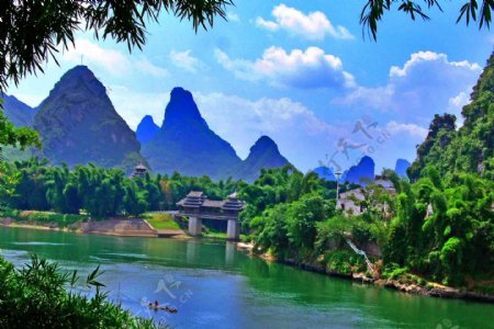 桂林山水图图片
