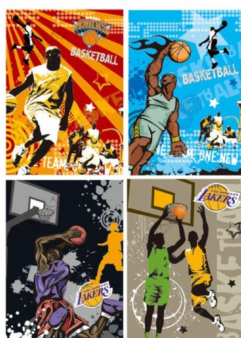 NBA篮球运动系列本子封面图片