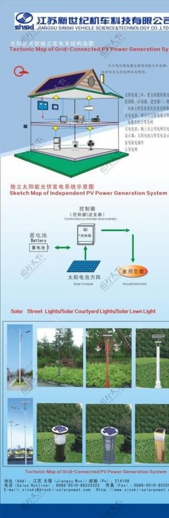 太阳能光伏独立发电系统构造图图片