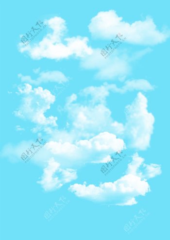 多种分层云朵图片