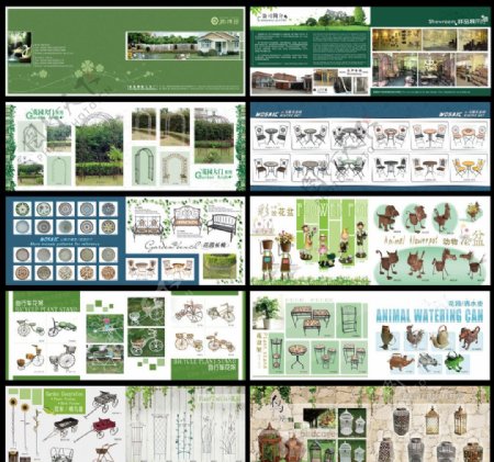 家博园工艺园林画册素材图片