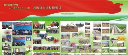 湘漓土地整理项目展板图片