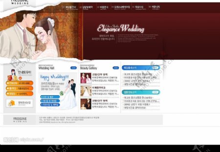 婚礼举办服务网站韩国模板图片