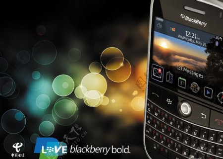 电信黑莓bold9000手机图片
