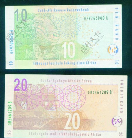 南非币纸币钱币PSD分层南非币素材图片