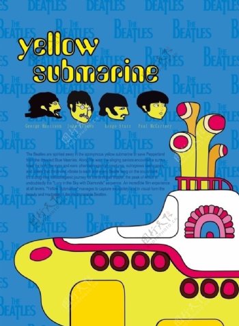 Beatles海报yellowsubmariner图片