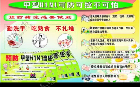 甲型H1N1宣传图片