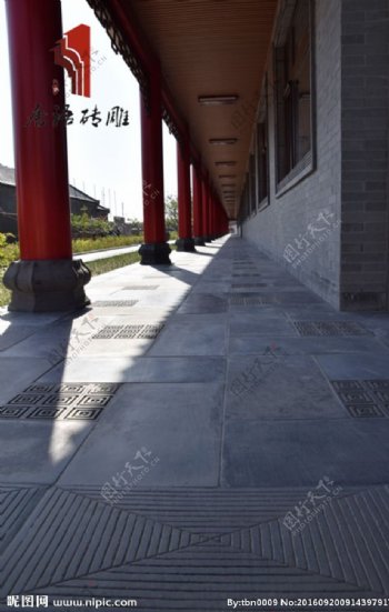 唐语砖雕走廊