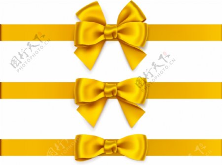 黄色蝴蝶结丝带