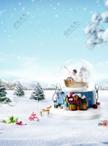 雪地童话音乐盒