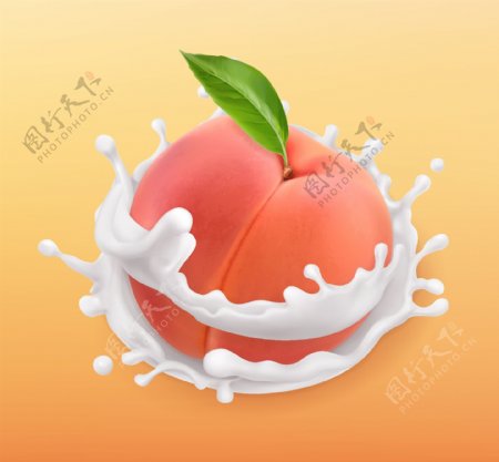 牛奶桃子