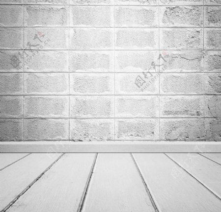 空间白色木纹砖块墙面背景底纹