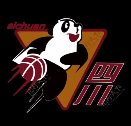 四川熊猫篮球队logo