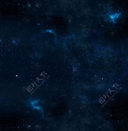 深蓝色的宇宙星空背景素材