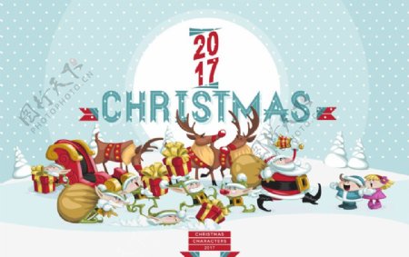 2017圣诞节设计海报