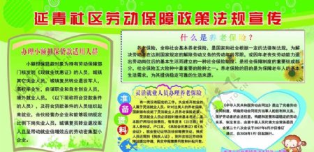 延青社区劳动保障政策法规宣传
