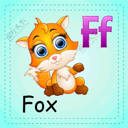 狐狸英语单词图片