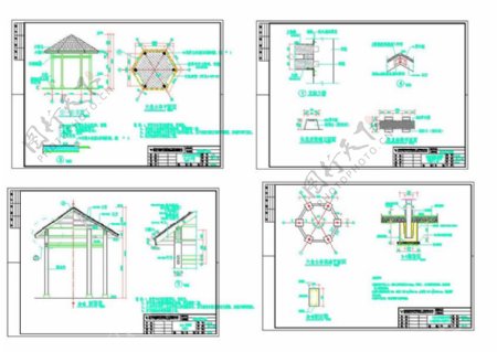 花园施工图CAD建筑图纸