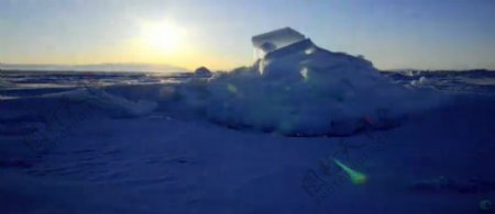 南极的太阳快速高清实拍视频素材