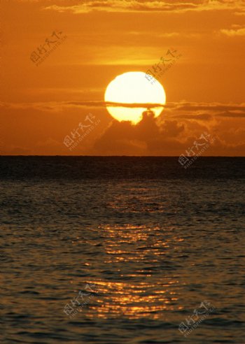 夕阳落日图片