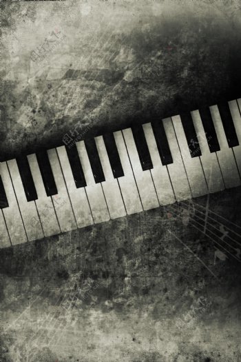 线普复古钢琴图片
