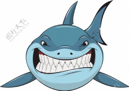 露齿微笑的大鲨鱼