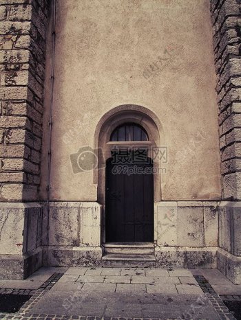 复古欧式建筑大门