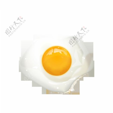 蛋黄煎鸡蛋元素