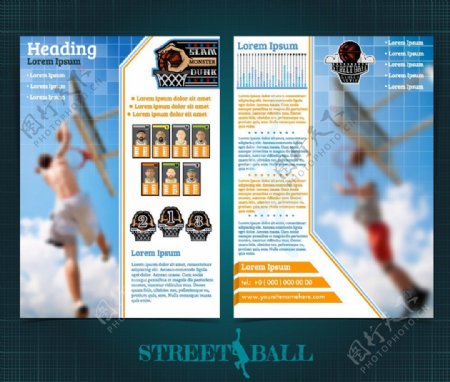 篮球运动宣传单设计图片