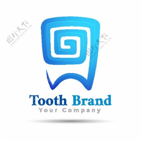 创意牙齿logo设计图片