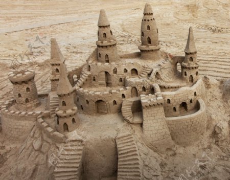 沙雕城堡风景