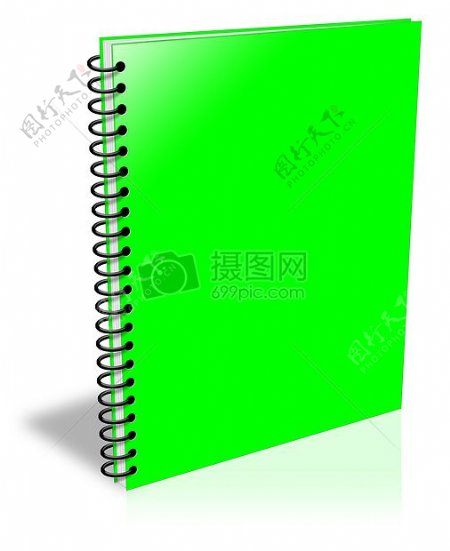 绿色线圈笔记本
