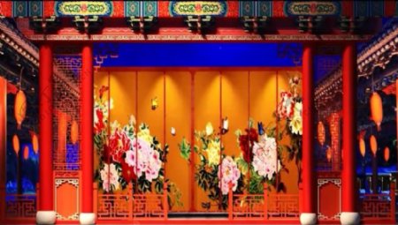戏曲中国风黄梅戏类LED视频素材水墨中国风视频素材