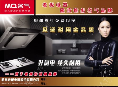 名气厨房电器宣传单页形象宣传