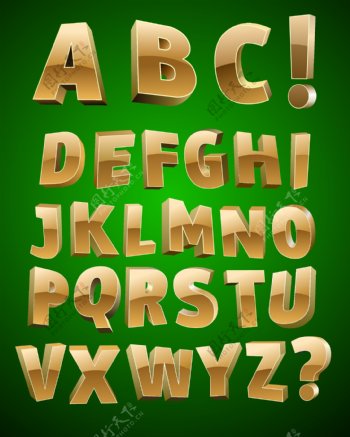 创意字母字体设计矢量集