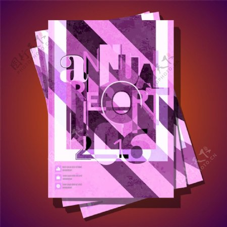 紫色几何画册图片