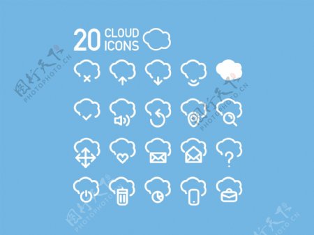 20个云图标集