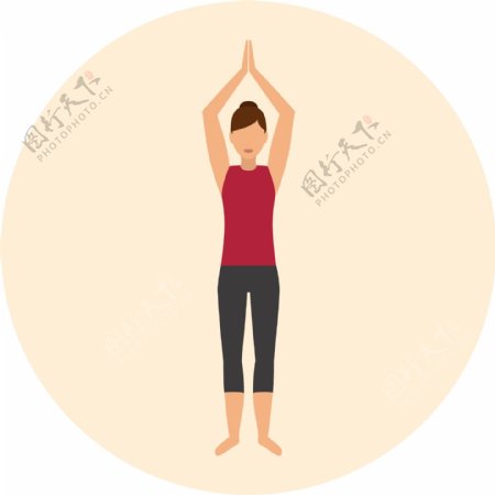 可爱瑜伽动作icon图标