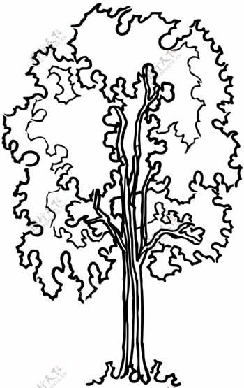 树木矢量素材eps格式0091