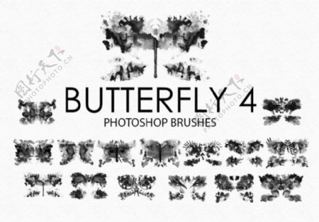 15个高品质免费的水彩蝴蝶Photoshop艺术蝴蝶素材下载